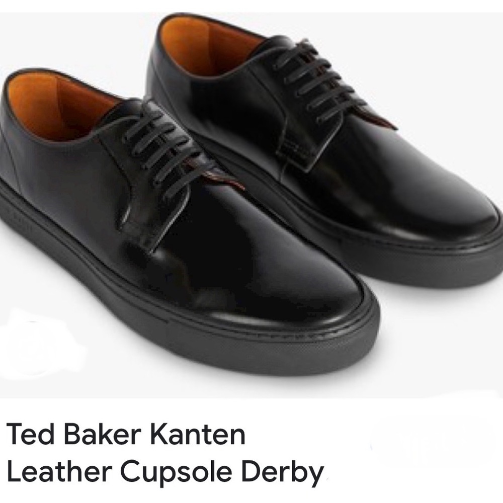 MEN Ted Baker Kanten Leather Cupsole Derby Shoes